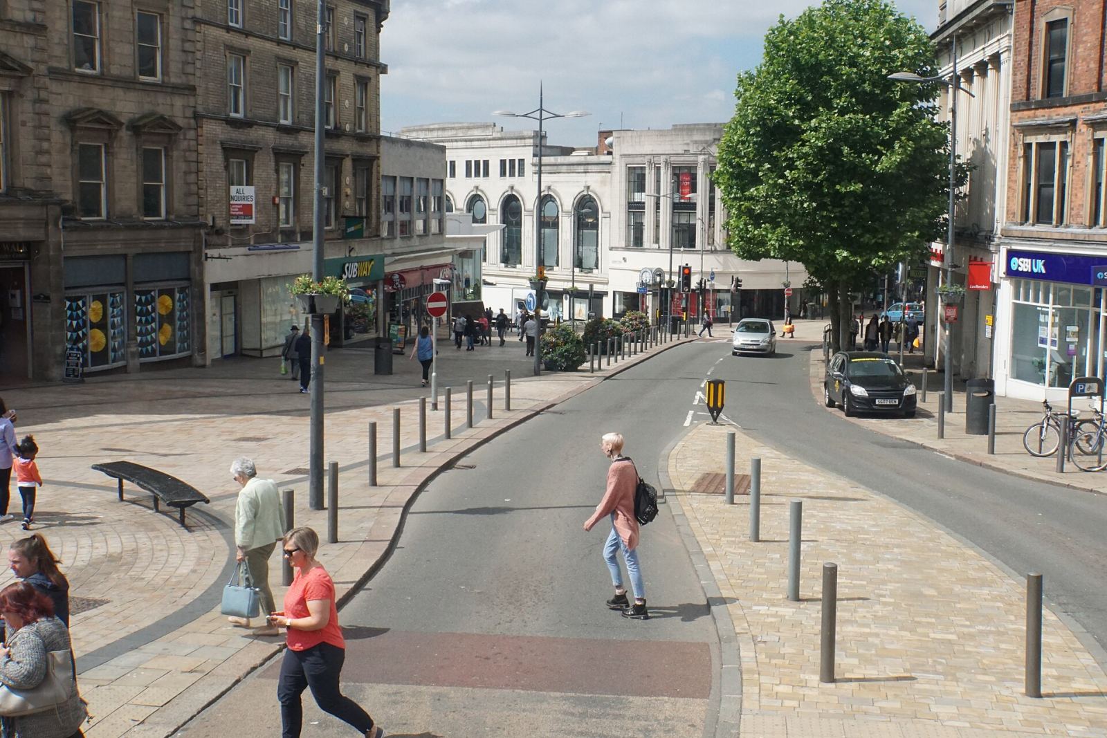 Queen Square in Wolverhampton city centre, where we give driving lessons